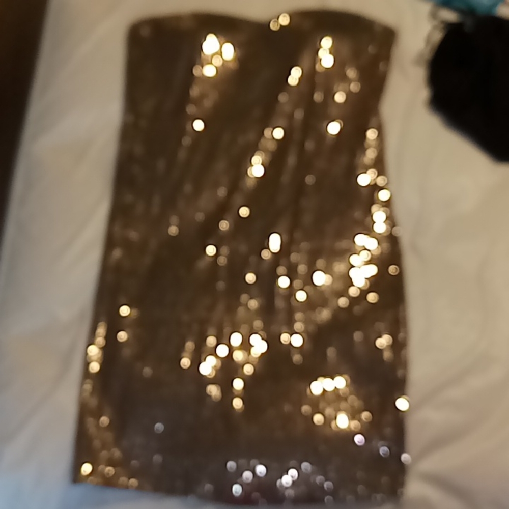Gold sparkly dress